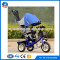 4 IN 1 push tricycle trois Air wheel baby tricycle cadre en métal enfants tricycle tricycle avec toit / parasol